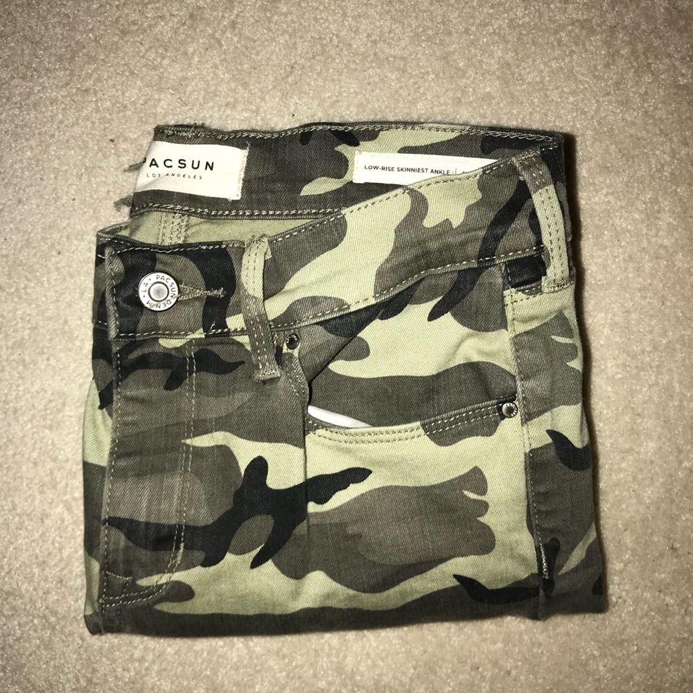 Pacsun Camo Skinny Jeans